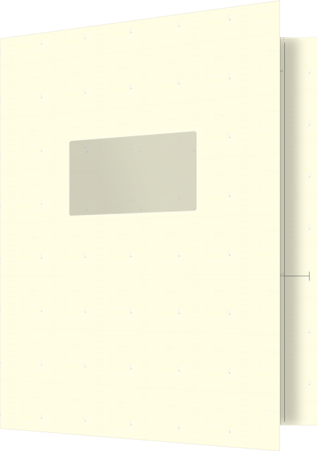 Vanilla Vellum 80lb 9 1/2 x 11 3/4 Two Pocket Folders with 4 1/2 Inch Pockets and 1 Inch Reinforced Top and Edges