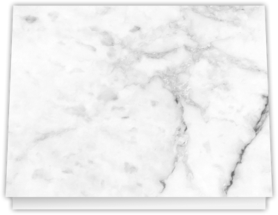 White with Ash Gray Marble Semi-Gloss 14pt C1S 9 1/2 x 12 Landscape or Portrait Certificate Holders with Square Corner Slits (Holds 8 1/2 x 11 Certificate)