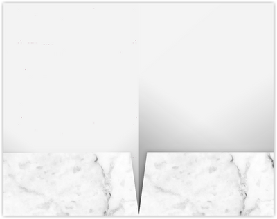 White with Ash Gray Marble Semi-Gloss 14pt C1S 9 1/2 x 14 1/2 Two Pocket Legal Folders with 4 1/2 Inch Pockets