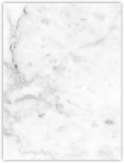 White with Ash Gray Marble Semi-Gloss 14pt C1S 9 x 12 Two Pocket Folders with 4 Inch Curved Pockets
