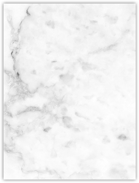 White with Ash Gray Marble Semi-Gloss 14pt C1S 9 x 12 Two Pocket Folders with 4 Inch Curved Pockets