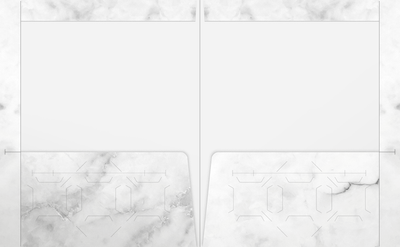 Ash Semi-Gloss 14pt C1S 9 1/2 x 11 3/4 Two Pocket Folders with 4 1/2 Inch Pockets and 1 Inch Reinforced Top and Edges