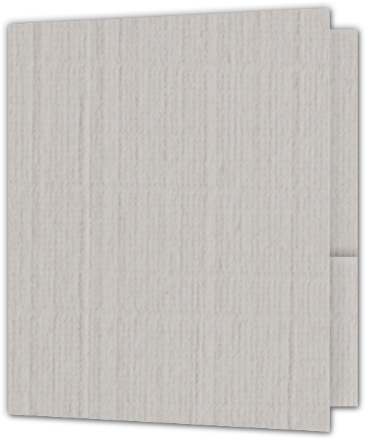 Gray Linen 80lb 9 x 12 Two Pocket Folders with 4 Inch Round Corner Pockets
