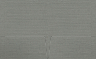 Sterling Gray Linen 100lb 9 1/2 x 11 3/4 Two Pocket Folders with 4 1/2 Inch Pockets and 1 Inch Reinforced Top and Edges