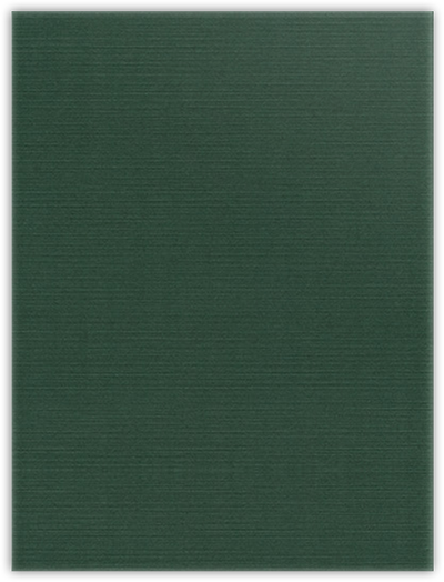 Deep Pine Linen 100lb 9 x 12 Two Pocket Folders with 4 Inch Curved Pockets