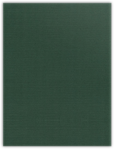 Deep Pine Linen 100lb 9 x 12 Two Pocket Folders with 4 Inch Curved Pockets