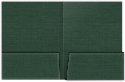 Deep Pine Linen 100lb 9 x 12 Two Pocket Folders with 4 1/4 Inch Deep Box Pockets and 1/4 Inch Expansion with Double Score Spine