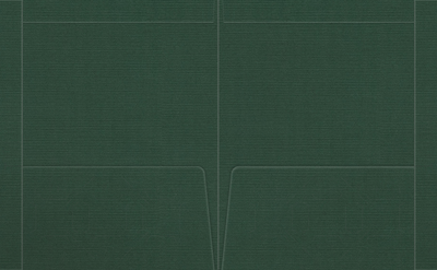 Deep Pine Linen 100lb 9 1/2 x 11 3/4 Two Pocket Folders with 4 1/2 Inch Pockets and 1 Inch Reinforced Top and Edges