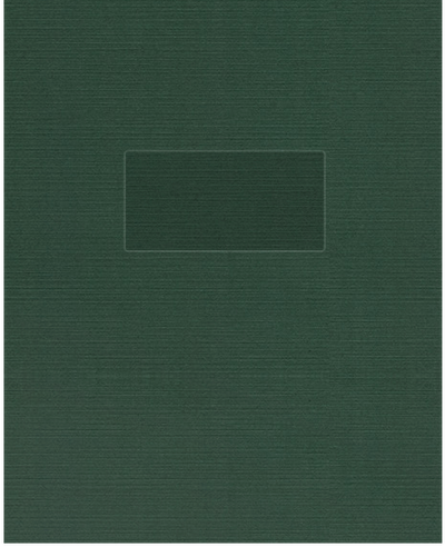 Deep Pine Linen 100lb 9 1/2 x 11 3/4 Two Pocket Folders with 4 1/2 Inch Pockets and 1 Inch Reinforced Top and Edges
