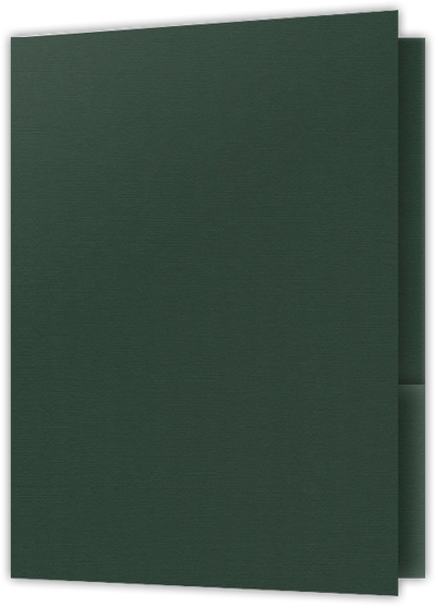 Forest Green Hopsack 90lb 9 x 12 Two Pocket Folders with 4 Inch Pockets