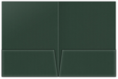 Forest Green Hopsack 90lb 9 x 12 Two Pocket Folders with 4 Inch Pockets