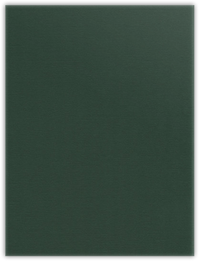 Forest Green Hopsack 90lb 9 x 12 Two Pocket Folders with 4 Inch Curved Pockets