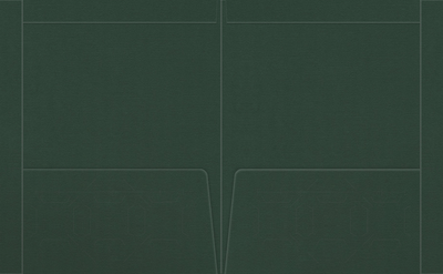 Forest Green Hopsack 90lb 9 1/2 x 11 3/4 Two Pocket Folders with 4 1/2 Inch Pockets and 1 Inch Reinforced Top and Edges