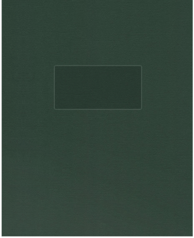Forest Green Hopsack 90lb 9 1/2 x 11 3/4 Two Pocket Folders with 4 1/2 Inch Pockets and 1 Inch Reinforced Top and Edges