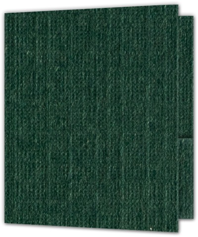 Green Linen 80lb 9 x 12 Two Pocket Folders with 4 Inch Round Corner Pockets