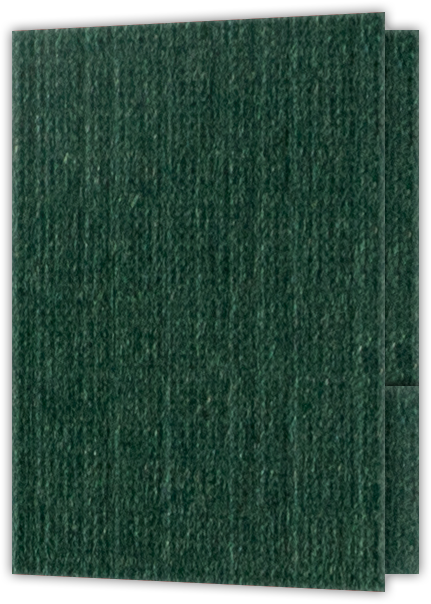 Green Linen 80lb 9 x 12 Two Pocket Folders with 4 Inch Round Corner Pockets and 1/4 Inch Expansion with Double Score Spine