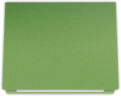 Gumdrop Green Vellum 100lb 9 1/2 x 12 Landscape or Portrait Certificate Holders with Rounded Corner Slits