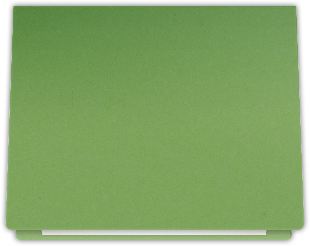 Gumdrop Green Vellum 100lb 9 1/2 x 12 Landscape or Portrait Certificate Holders with Rounded Corner Slits