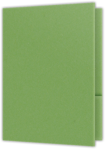 Gumdrop Green Vellum 100lb 9 x 12 Two Pocket Folders with 4 Inch Curved Pockets