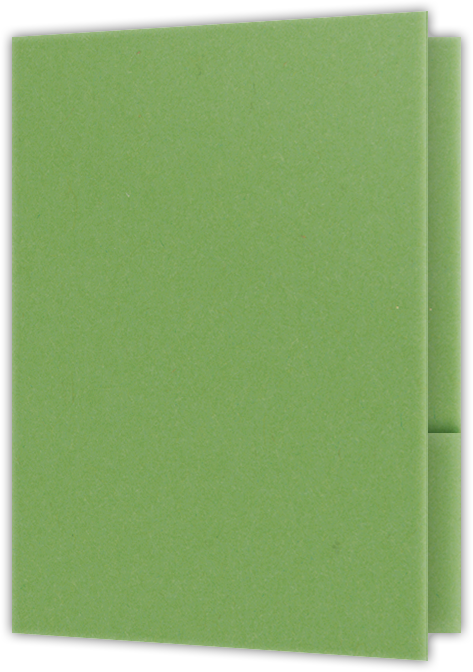 Gumdrop Green Vellum 100lb 9 x 12 Two Pocket Folders with 4 Inch Curved Pockets
