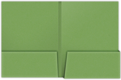 Gumdrop Green Vellum 100lb 9 x 12 Two Pocket Folders with 4 1/4 Inch Deep Box Pockets and 1/4 Inch Expansion with Double Score Spine