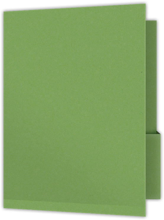Gumdrop Green Vellum 100lb 9 x 12 Two Pocket Folders with 4 1/4 Inch Deep Box Pockets and 1/4 Inch Expansion with Double Score Spine