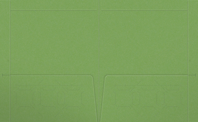 Gumdrop Green Vellum 100lb 9 1/2 x 11 3/4 Two Pocket Folders with 4 1/2 Inch Pockets and 1 Inch Reinforced Top and Edges