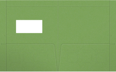 Gumdrop Green Vellum 100lb 9 1/2 x 11 3/4 Two Pocket Folders with 4 1/2 Inch Pockets and 1 Inch Reinforced Top and Edges