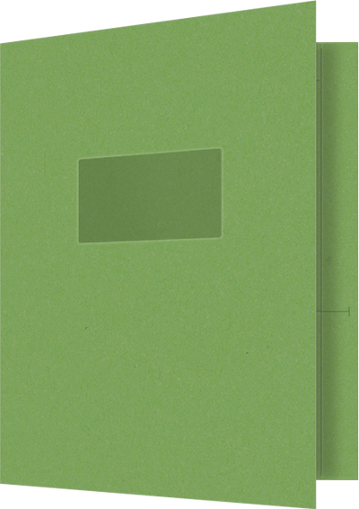 Gumdrop Green Vellum 100lb 9 1/2 x 11 3/4 Two Pocket Folders with 4 1/2 Inch Pockets and 1 Inch Reinforced Top and Edges