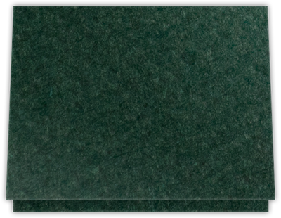 Hunter Green Felt 80lb 9 1/2 x 12 Landscape or Portrait Certificate Holders with Square Corner Slits (Holds 8 1/2 x 11 Certificate)