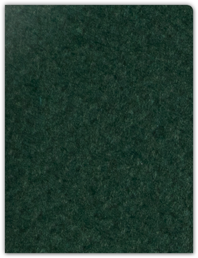 Hunter Green Felt 80lb 9 x 12 Two Pocket Round Corner Folders with 4 1/4 Inch Pocket