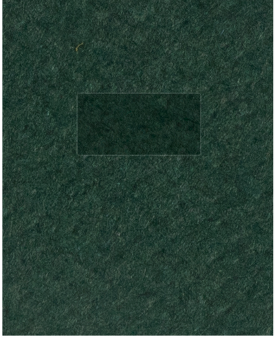 Hunter Green Felt 80lb 9 1/2 x 11 3/4 Two Pocket Folders with 4 1/2 Inch Pockets and 1 Inch Reinforced Top and Edges