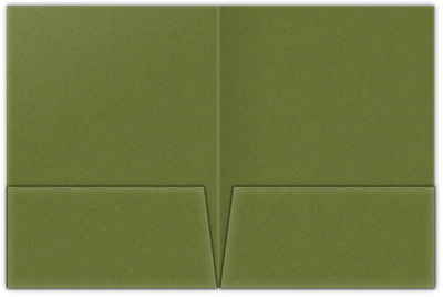 Jellybean Green Vellum 100lb 9 x 12 Two Pocket Folders with 4 Inch Pockets