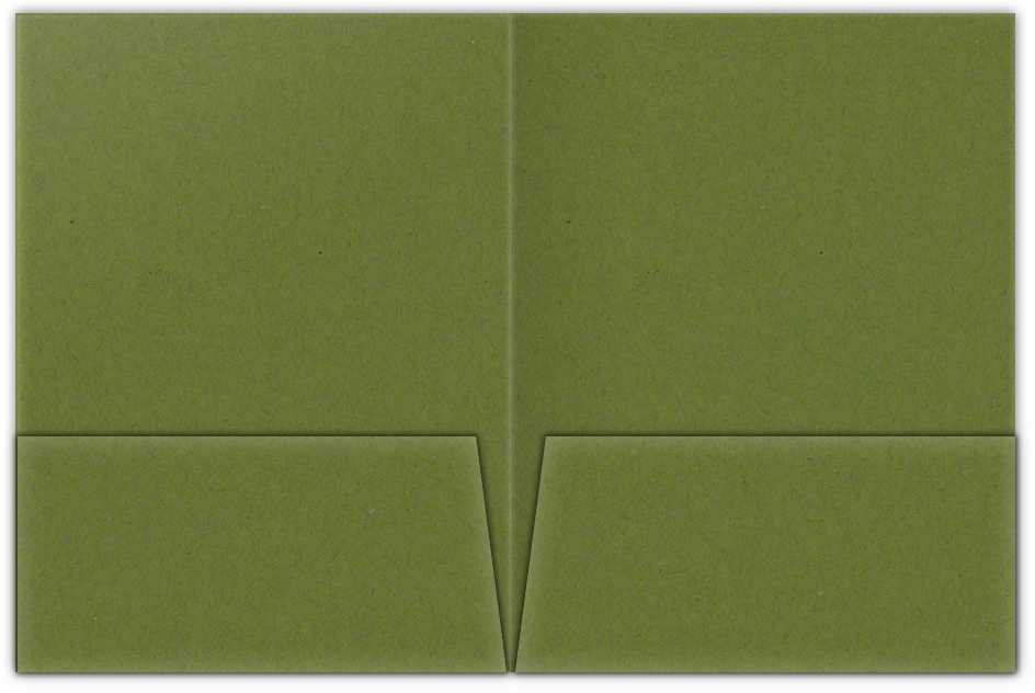 Jellybean Green Vellum 100lb 9 x 12 Two Pocket Folders with 4 Inch Pockets