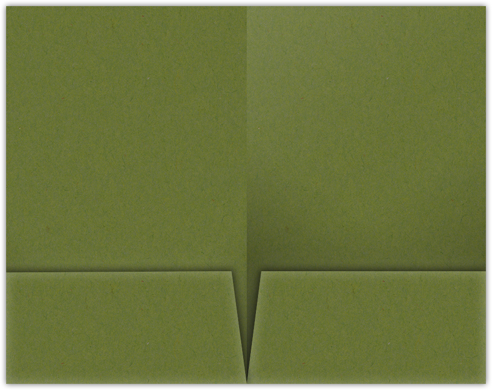 Jellybean Green Vellum 100lb 9 1/2 x 14 1/2 Two Pocket Legal Folders with 4 1/2 Inch Pockets