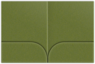 Jellybean Green Vellum 100lb 9 x 12 Two Pocket Folders with 4 Inch Curved Pockets