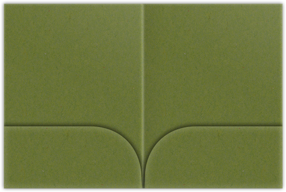 Jellybean Green Vellum 100lb 9 x 12 Two Pocket Folders with 4 Inch Curved Pockets