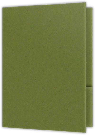 Jellybean Green Vellum 100lb 9 x 12 Two Pocket Folders with 4 Inch Curved Pockets