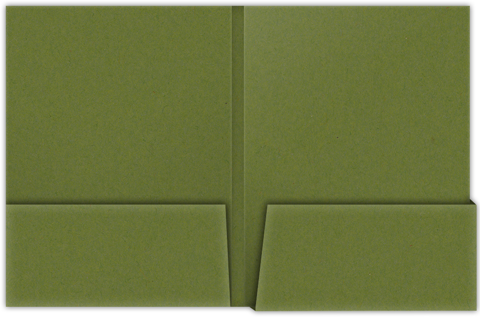 Jellybean Green Vellum 100lb 9 x 12 Two Pocket Folders with 4 1/4 Inch Deep Box Pockets and 1/4 Inch Expansion with Double Score Spine