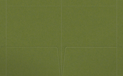 Jellybean Green Vellum 100lb 9 1/2 x 11 3/4 Two Pocket Folders with 4 1/2 Inch Pockets and 1 Inch Reinforced Top and Edges