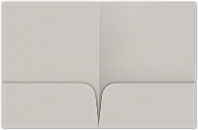 Natural Smooth 80lb 9 x 12 Two Pocket Folders with 4 Inch Round Corner Pockets