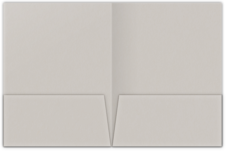 Natural Smooth 80lb 9 x 12 Two Pocket Folders with 4 Inch Pockets