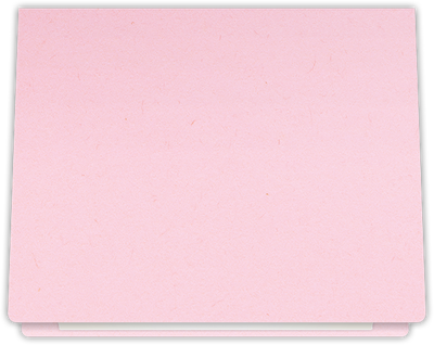 Pink Lemonade Vellum 100lb 9 1/2 x 12 Landscape or Portrait Certificate Holders with Rounded Corner Slits
