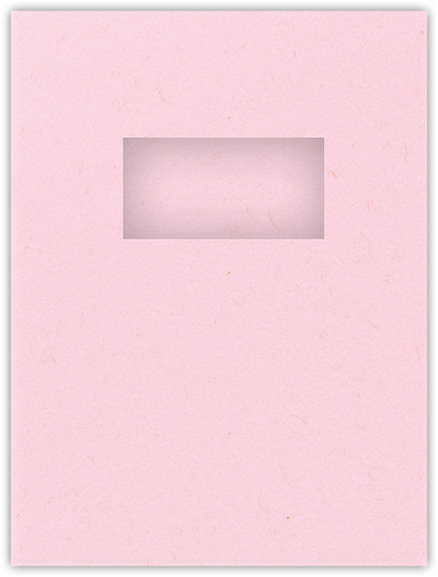Pink Lemonade Vellum 100lb 9 x 12 Two Pocket Folders with 4 Inch Pockets and 2 x 4 Window
