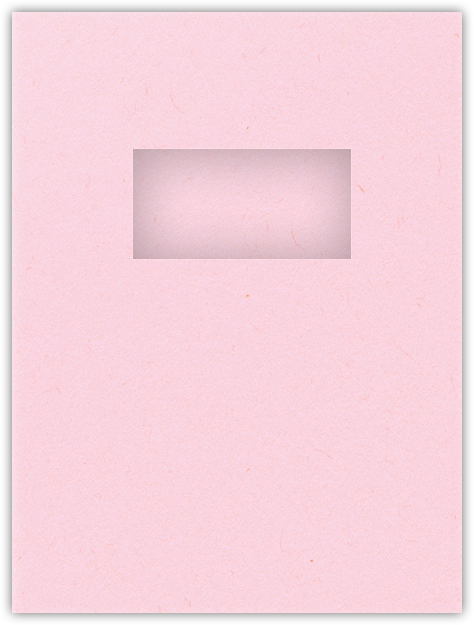 Pink Lemonade Vellum 100lb 9 x 12 Two Pocket Folders with 4 Inch Pockets and 2 x 4 Window
