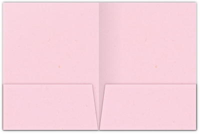 Pink Lemonade Vellum 100lb 9 x 12 Two Pocket Folders with 4 Inch Pockets