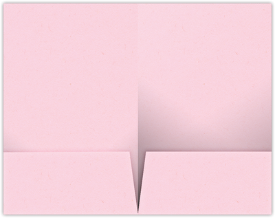 Pink Lemonade Vellum 100lb 9 1/2 x 14 1/2 Two Pocket Legal Folders with 4 1/2 Inch Pockets