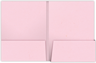 Pink Lemonade Vellum 100lb 9 x 12 Two Pocket Folders with 4 1/4 Inch Deep Box Pockets and 1/4 Inch Expansion with Double Score Spine