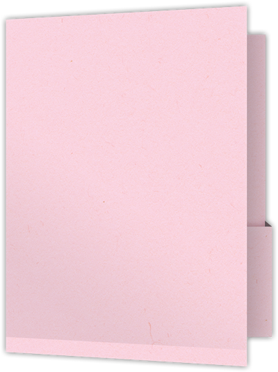Pink Lemonade Vellum 100lb 9 x 12 Two Pocket Folders with 4 1/4 Inch Deep Box Pockets and 1/4 Inch Expansion with Double Score Spine