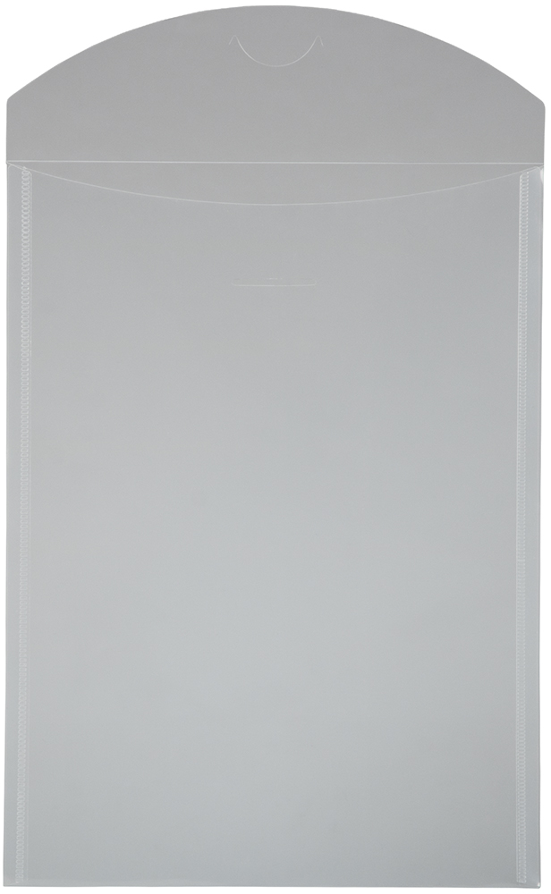 Clear Letter Open End Plastic Envelopes (9 1/2 x 12 1/2) with Tuck Flap